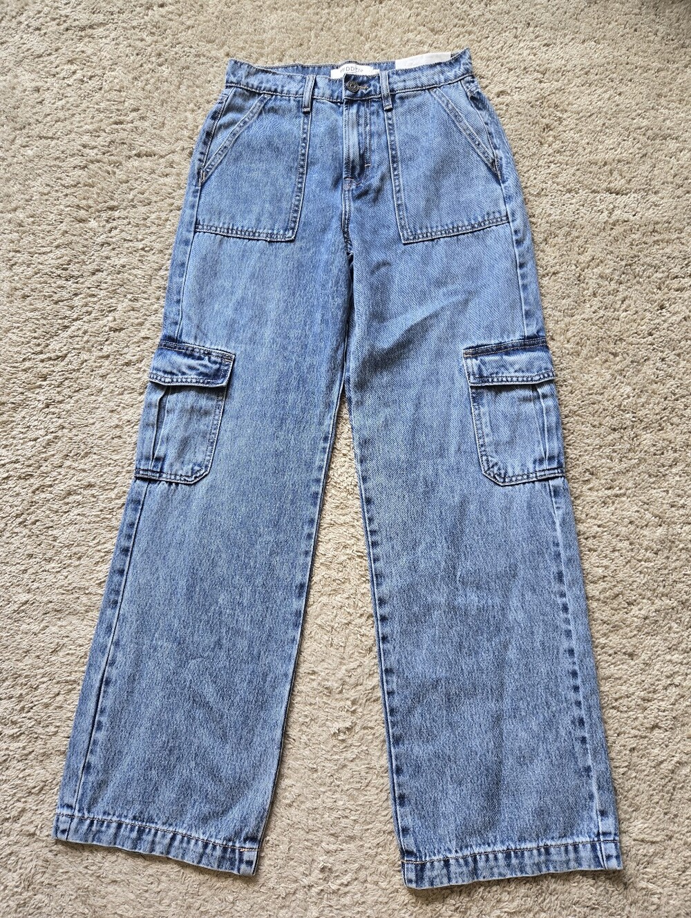 Hidden NWOT Logan Dad Jeans Womens 25 Cargo Utility